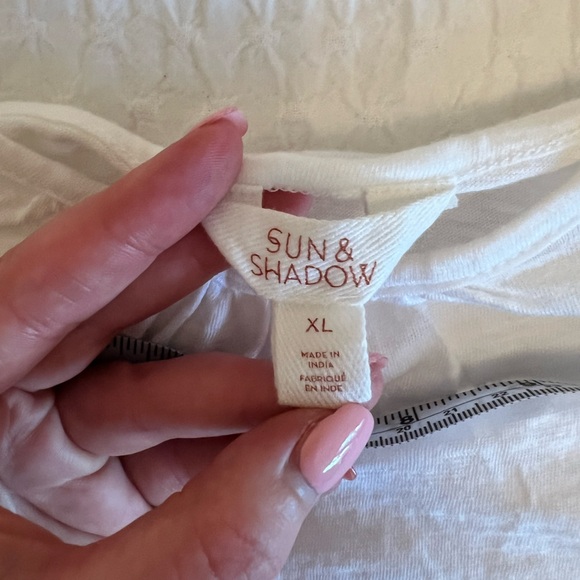 White Lacey Boho Tank Top - Picture 3 of 9